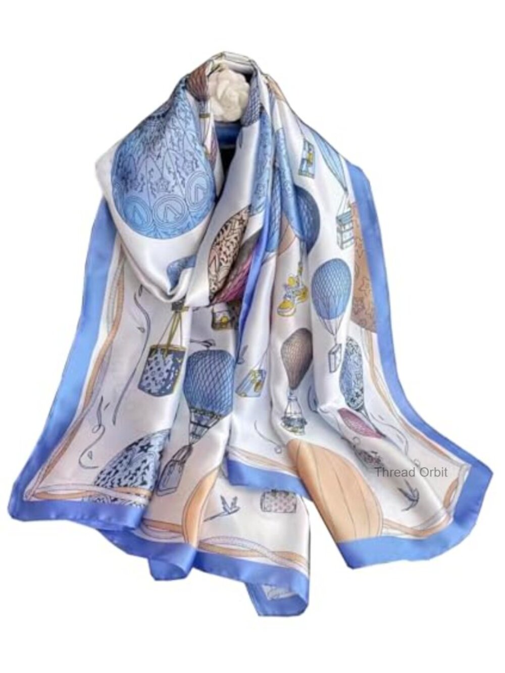 Large Square Satin Silk Feel Scarf Shawl Wrap